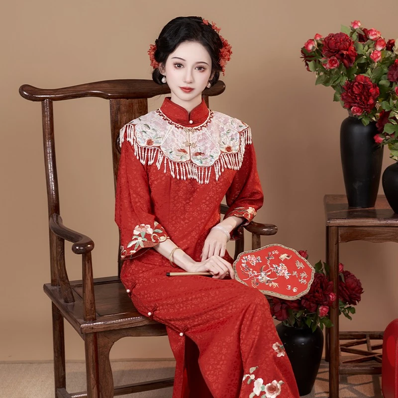 钟灵记【梦华渡】中式修身传统日常显瘦旗袍