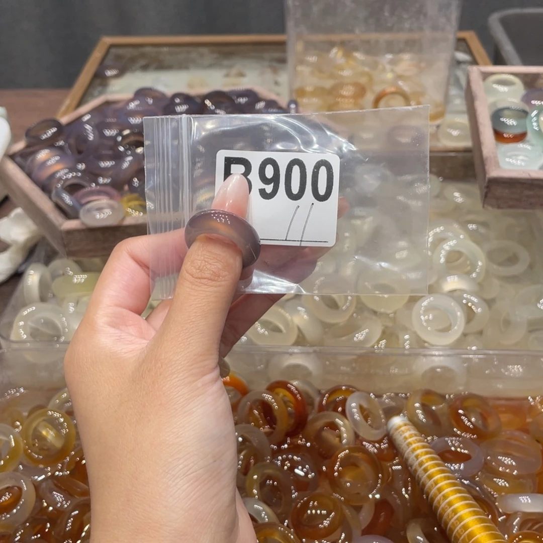 玛瑙/玉髓未镶嵌戒指900