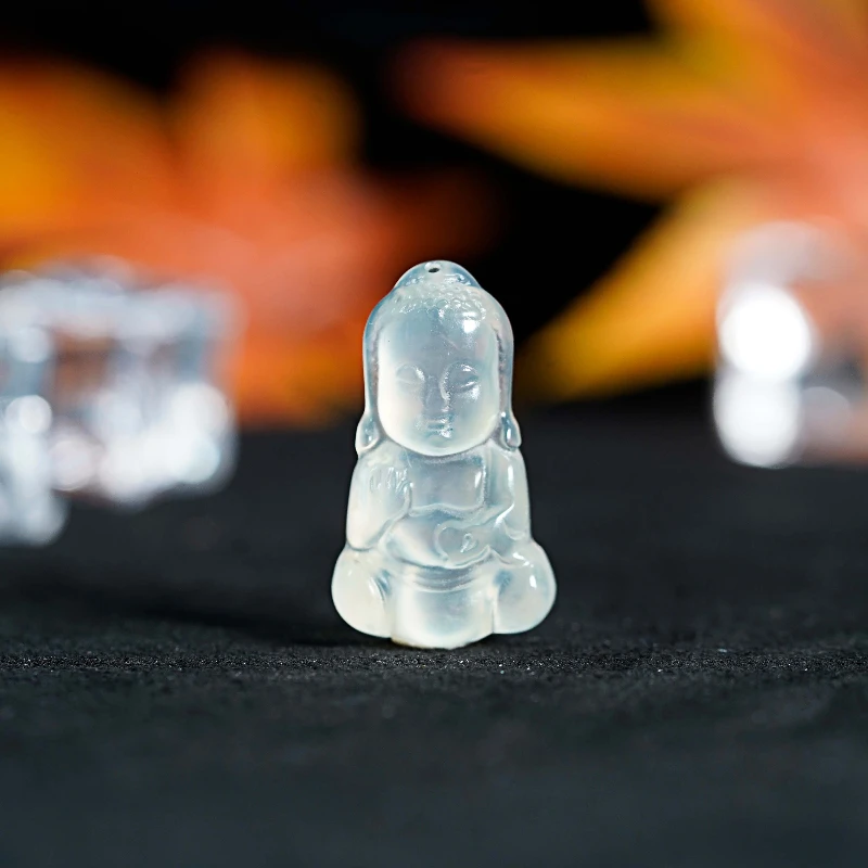 【星光村小飞TZYR001】岫玉宝宝佛吊坠