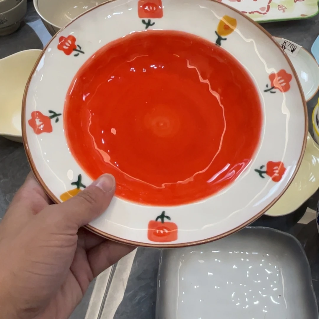 陶瓷微瑕餐具介意勿拍，满18飞！