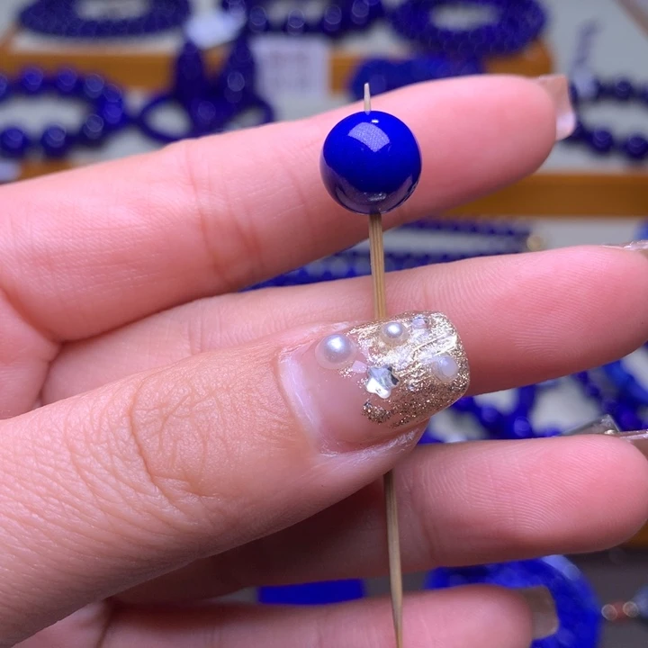 青金石手链未镶嵌睡***怪10mm