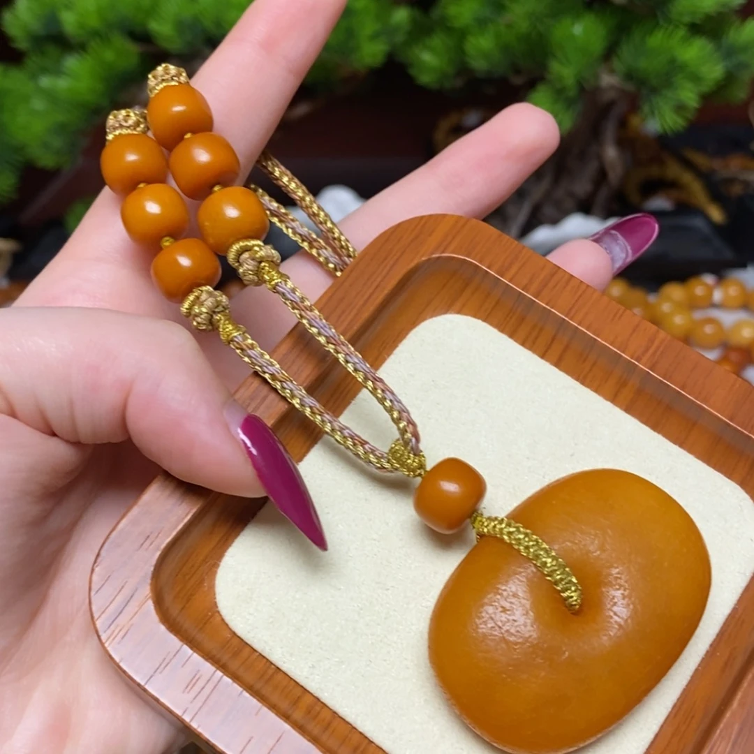 【闪购商品】蜜蜡颈饰未镶嵌项链