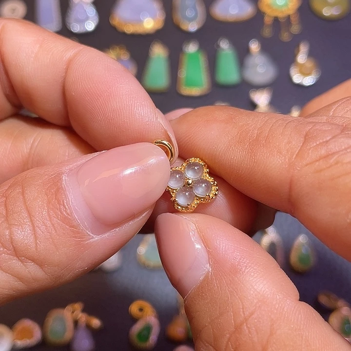 翡翠银S925镶嵌颈饰