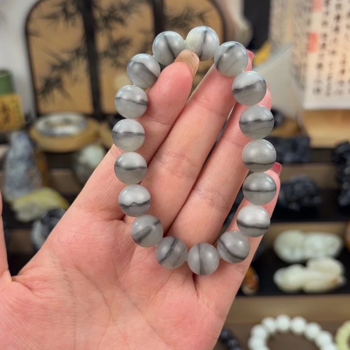 和田玉未镶嵌手链
