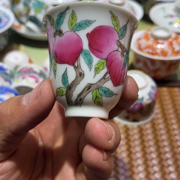 纯手绘精品盖碗杯