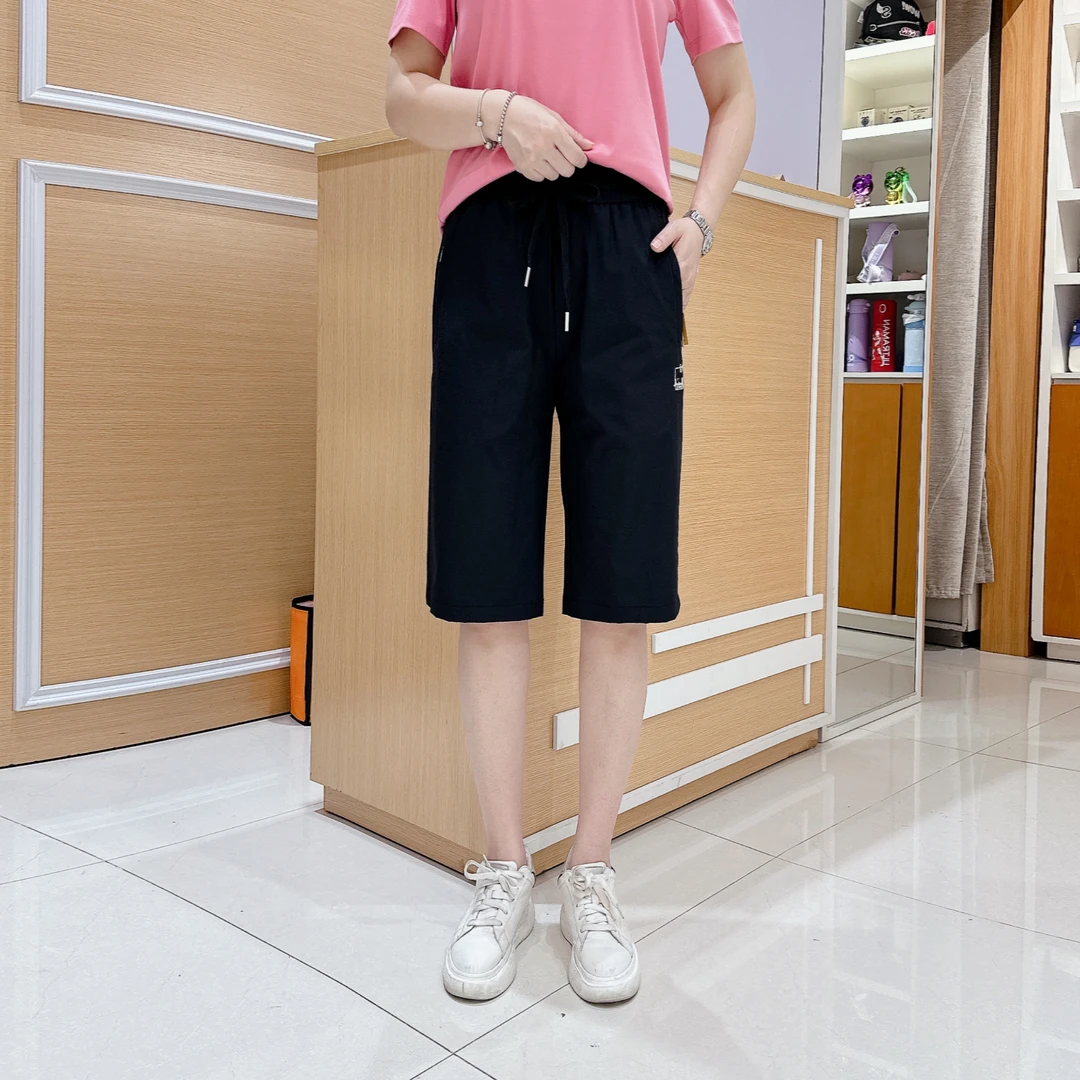 男士时尚休闲短裤4-9502夏季薄款松紧腰合身版五分裤/长58厘米