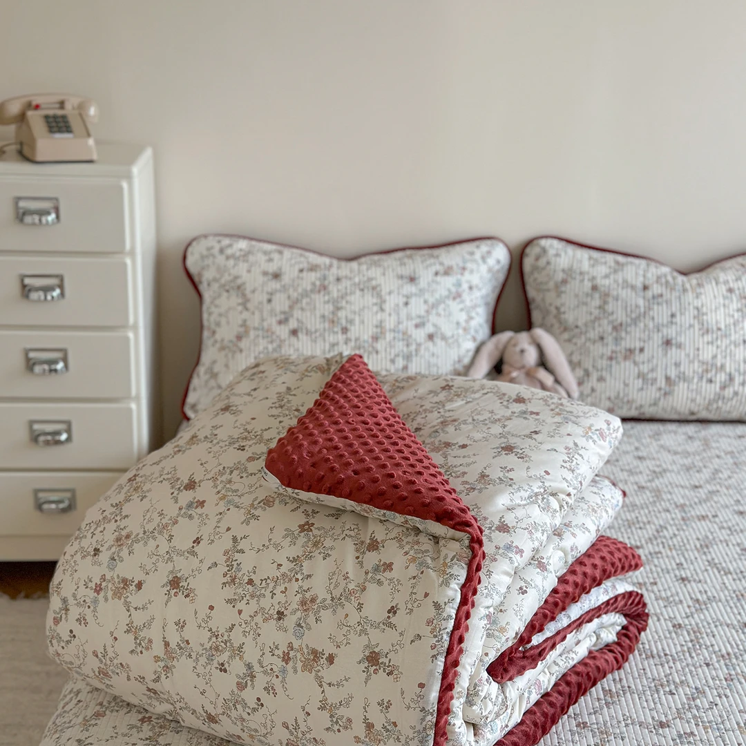 POCKET PIG/布袋猪city布偶纯棉加绒秋冬保暖双人豆豆被安抚被