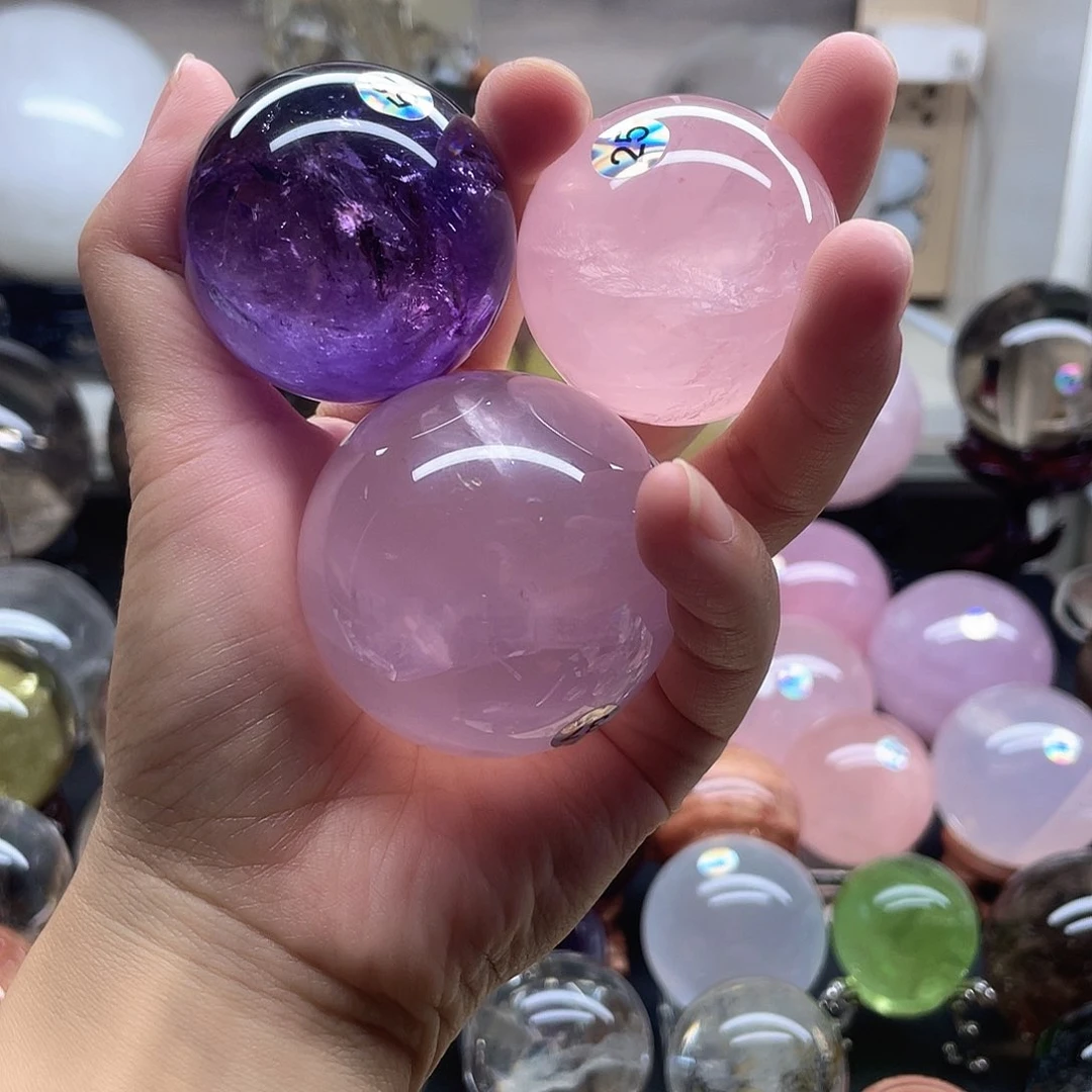 J***y水晶珠宝半成品未镶嵌粉卡4.3➕5紫4.5A468