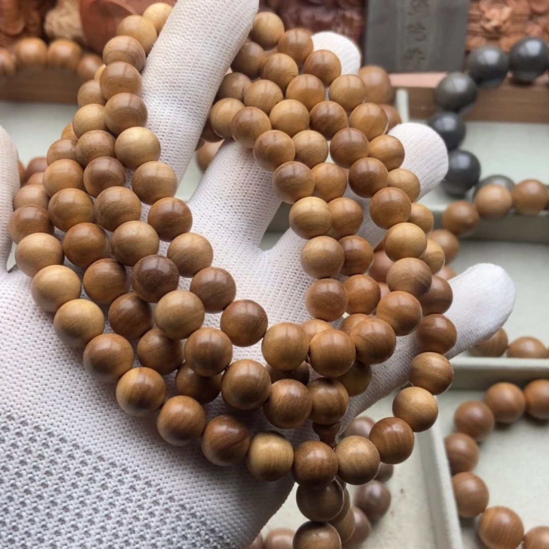 用***8手串/手链檀香木1.0老山檀香黑肉奶香念珠