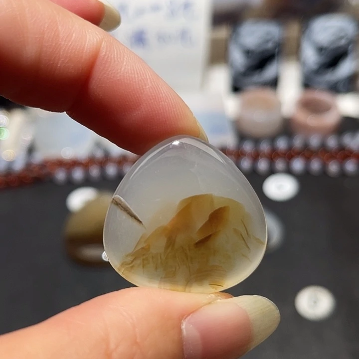 玛瑙/玉髓未镶嵌吊坠(不含链)