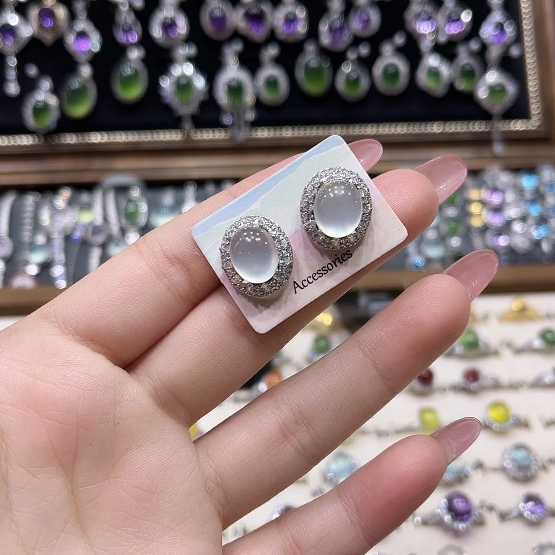 等***.蛇纹石玉银S925镶嵌戒指