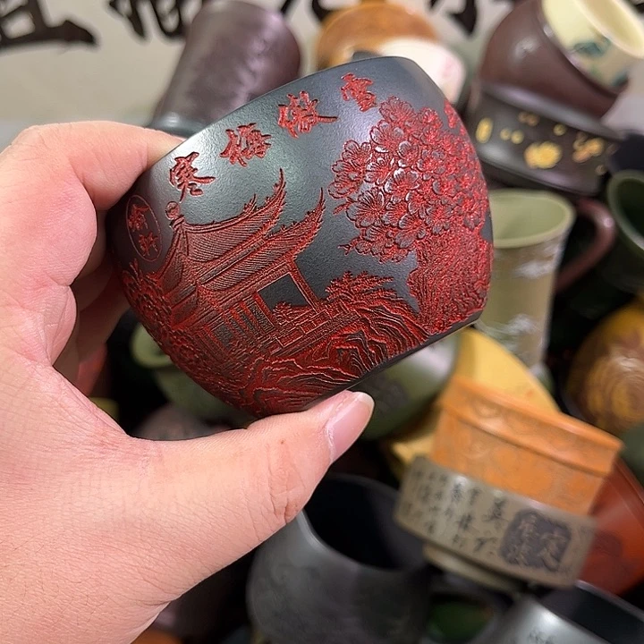 茶杯紫砂全手工紫砂主人杯