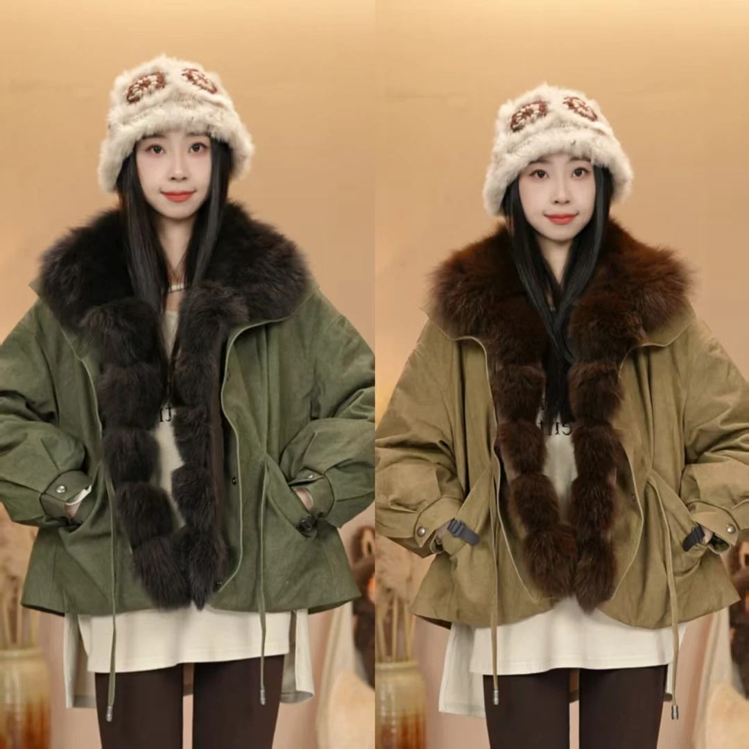 唐乐乐｜25new冬季新款百搭酷飒宽松保暖羽绒派克外套 BF2422