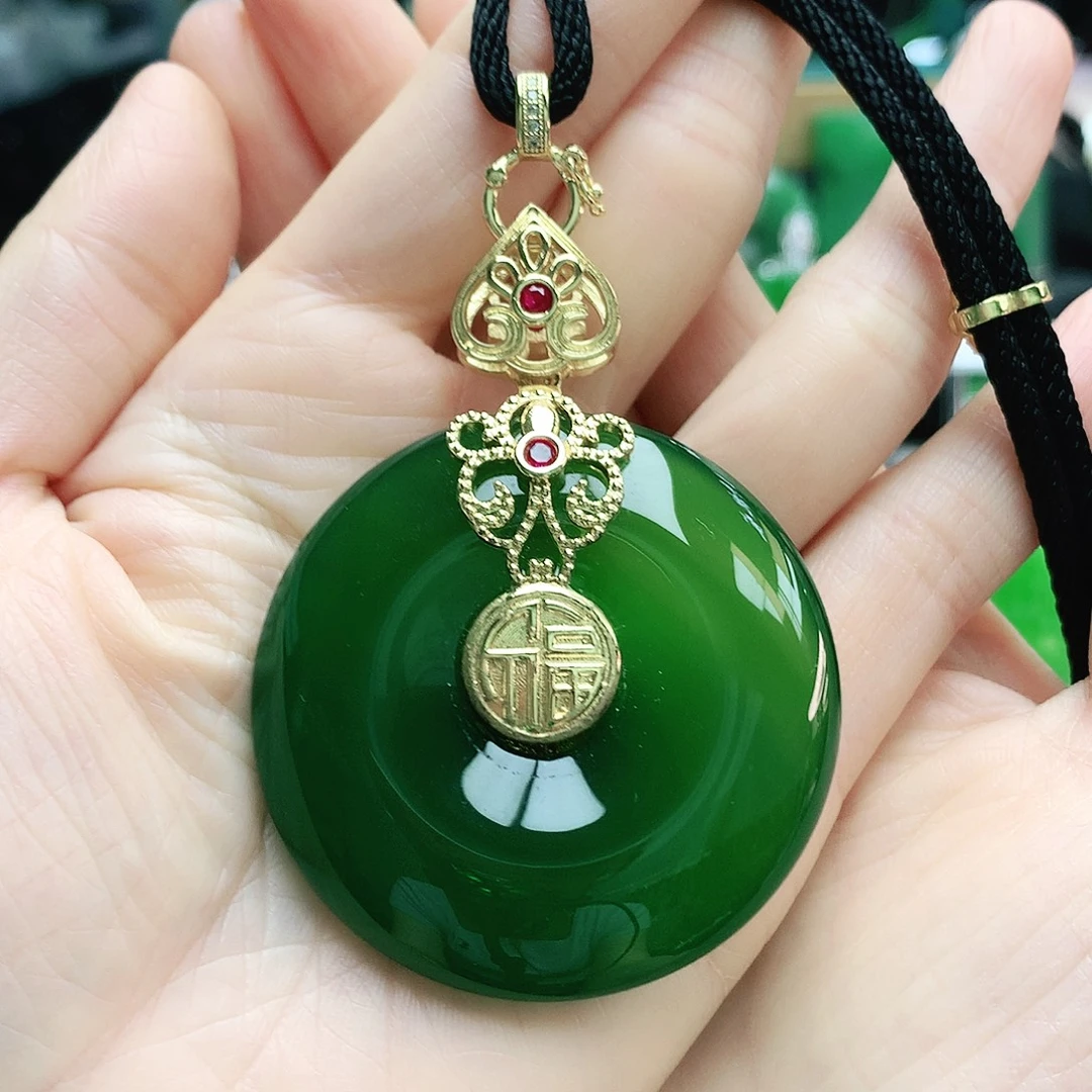 玛瑙/玉髓未镶嵌吊坠