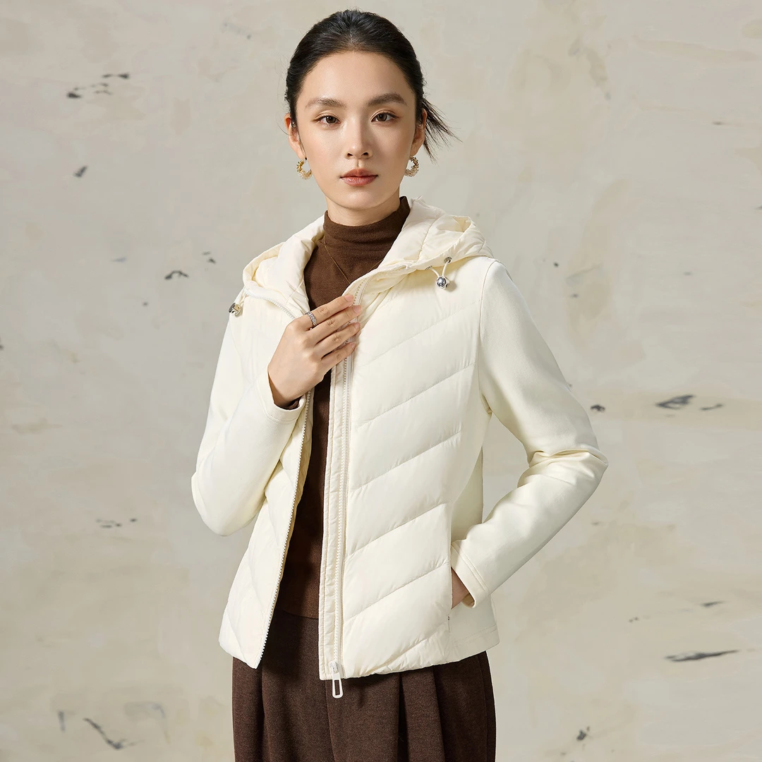 VONSRMAN圆领羽绒服女冬季2025年新款小个子加厚保暖百搭短款外套