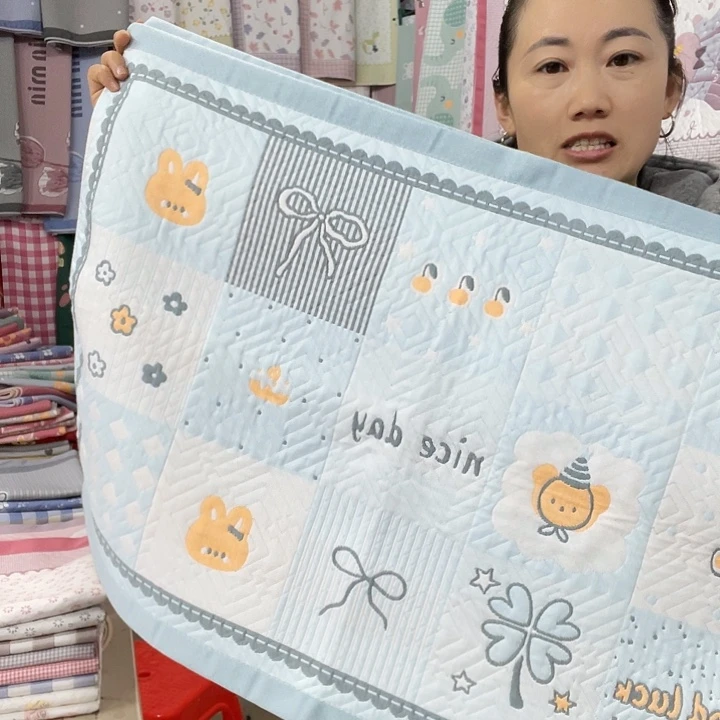 棉特价促销蓝色百福图