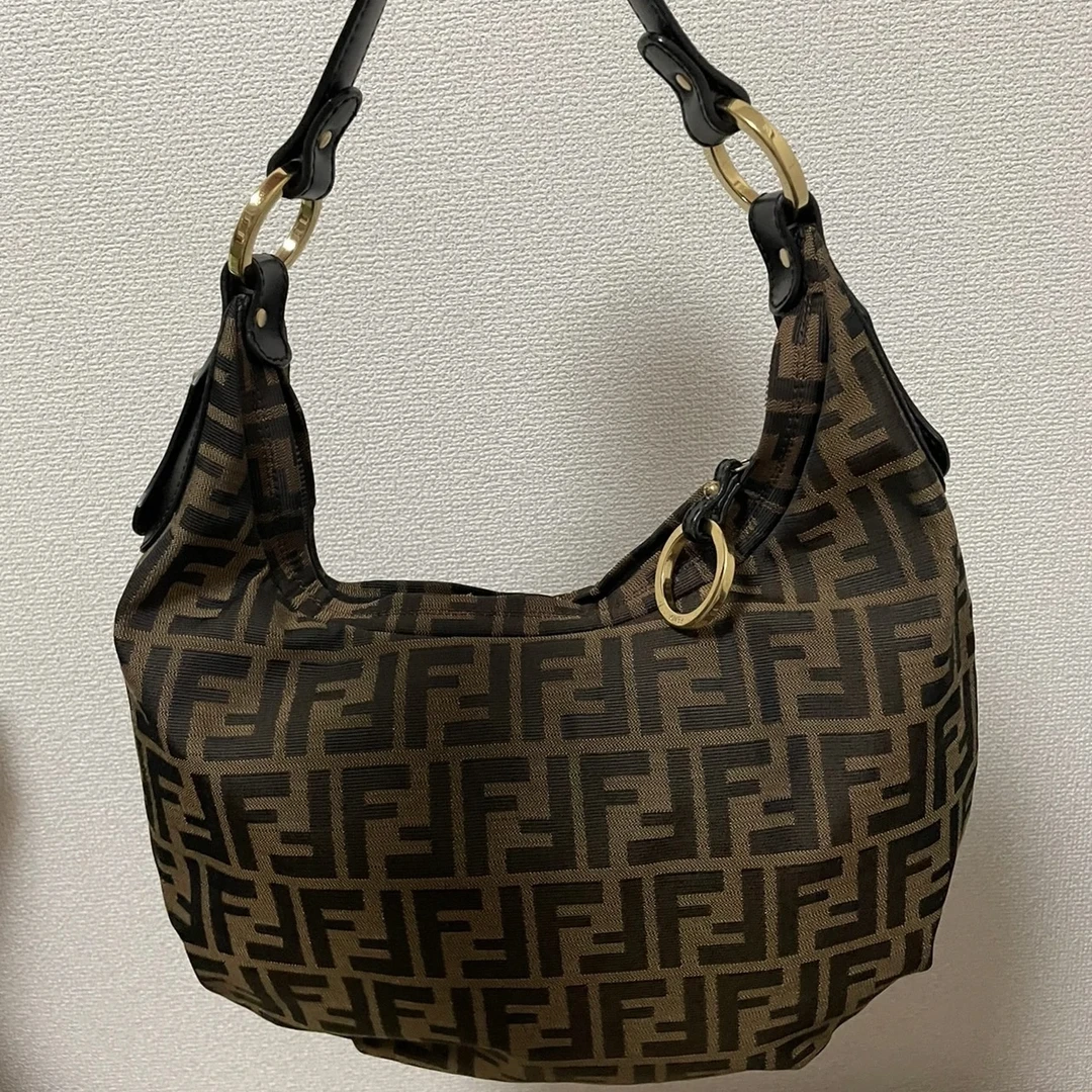 95新 LouisVuitton/路易威登 芬迪老花腋下包 二手全原