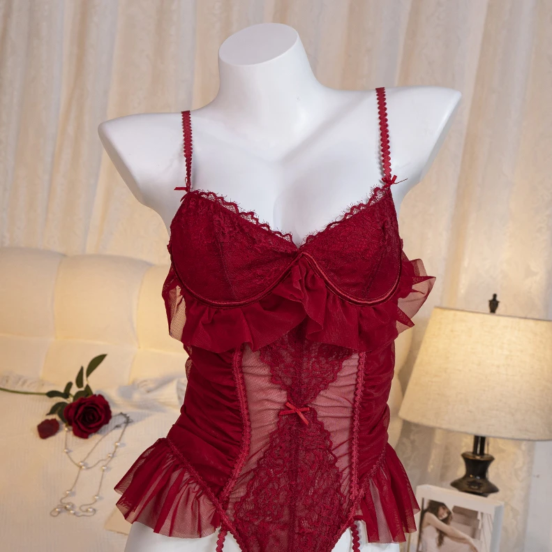 语萱娜【90-210斤】大码女士蕾丝胖妹妹背心吊带1件装KMXSQ007