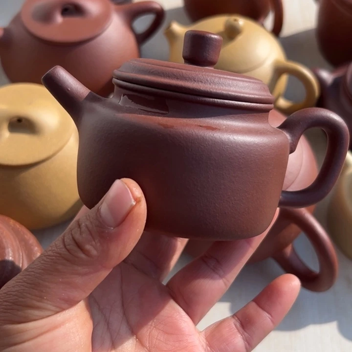 紫砂茶壶紫泥半手工170cc