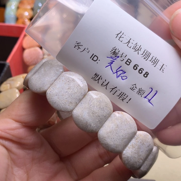 莫***卡硅化玉手镯未镶嵌