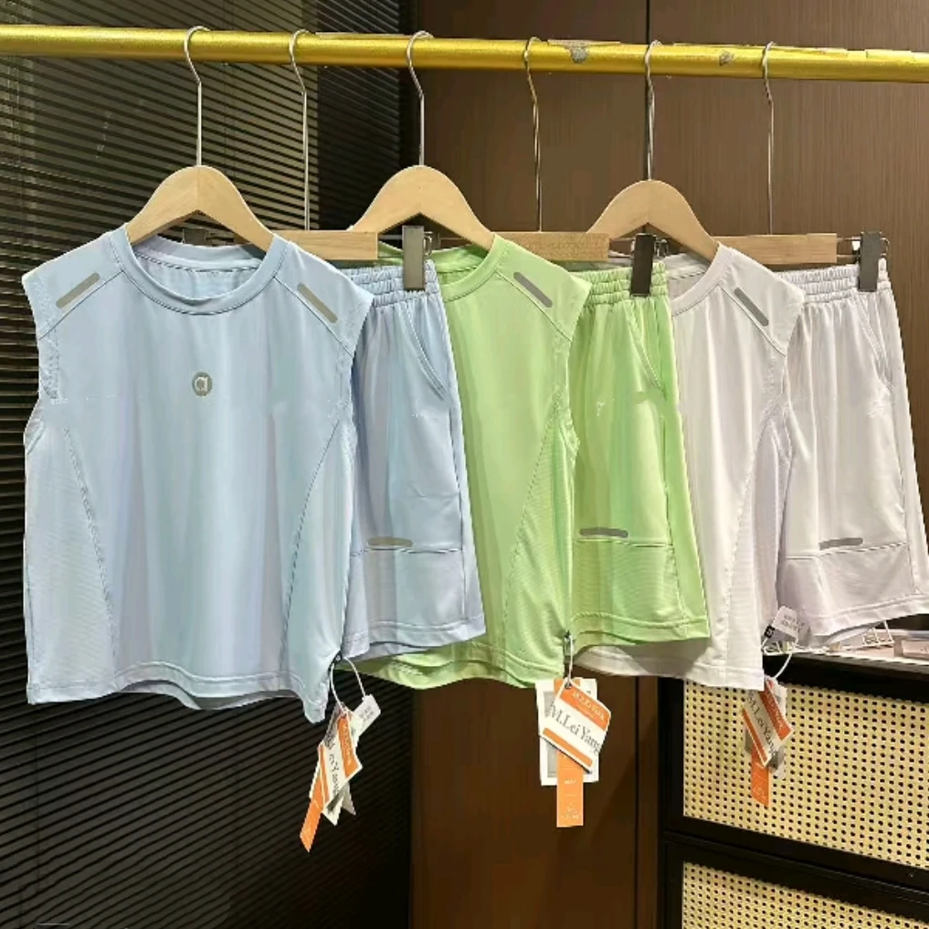 【乐翊妈】速干背心套装25夏季新款中大童背心套装-LY25106  Y