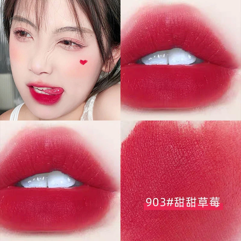 粉钻丝绒唇釉丝绒哑光雾面顺滑显白不掉色百搭学生党平价唇彩唇釉