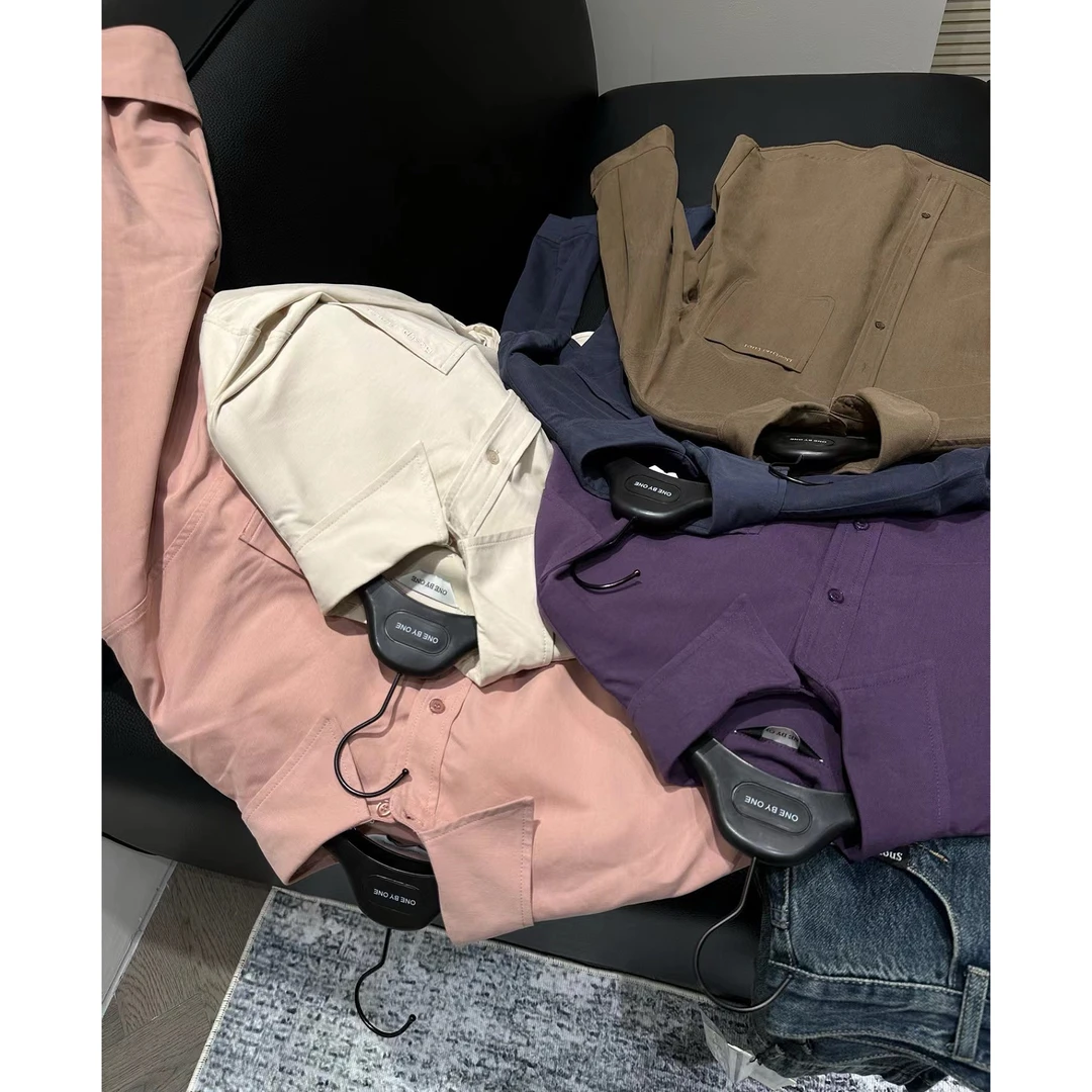 【蛋家】复古文艺 挺括质感口袋刺绣衬衫女衬衣    17786