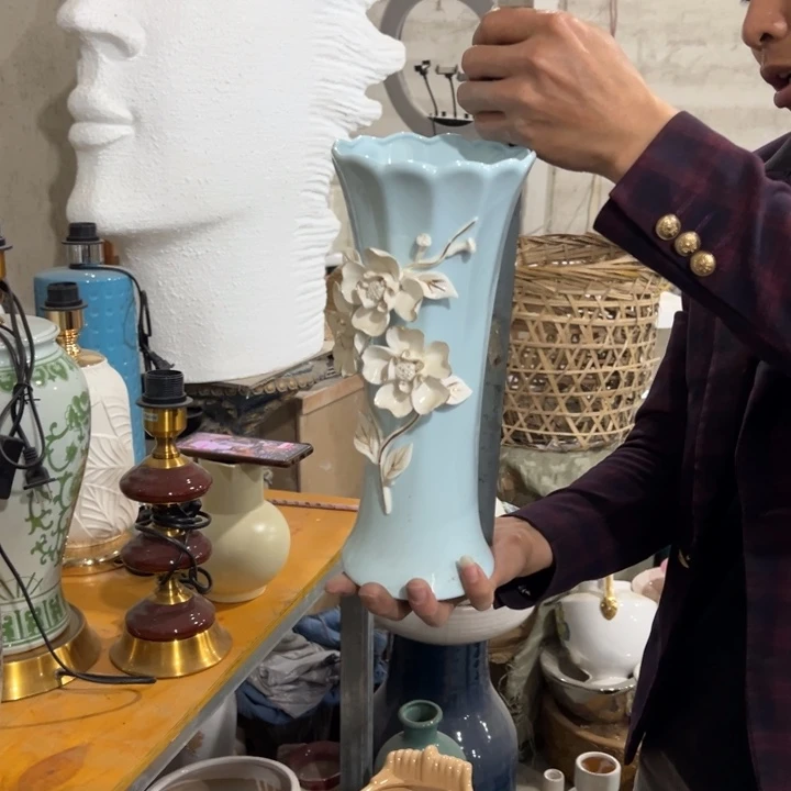 摆件高度30厘米口径12厘米微瑕捡漏