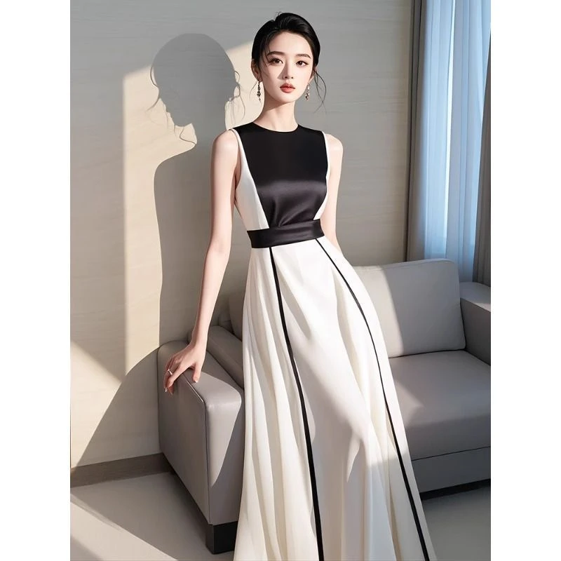法式高贵优雅生日晚礼服女2025夏季轻奢高级感宴会气质名媛连衣裙
