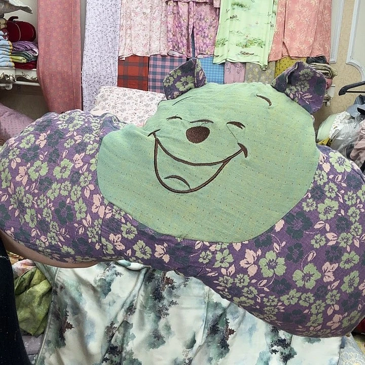 莫代尔纤维双层沙熊头枕头