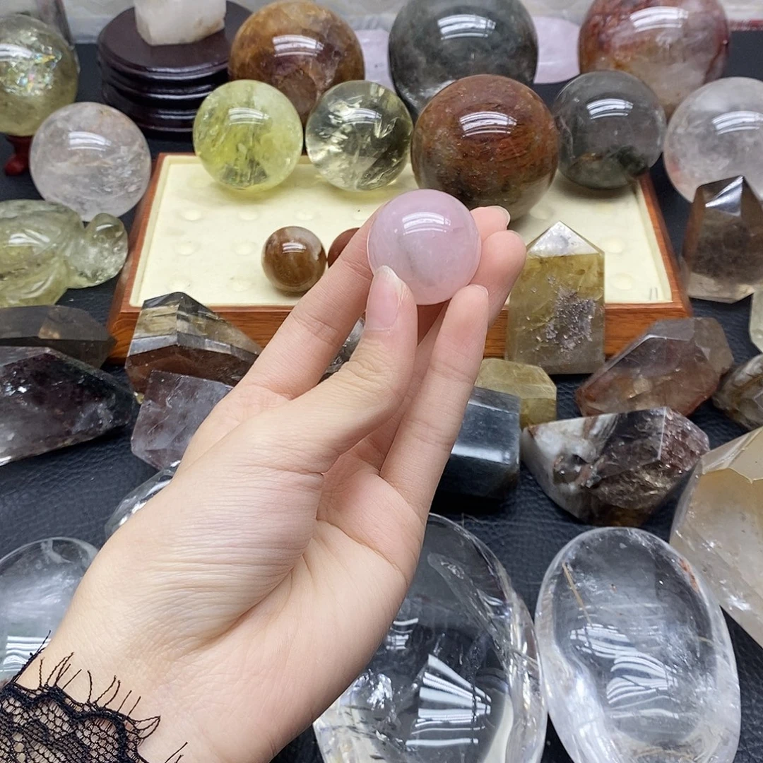 未镶嵌水晶珠宝半成品78水晶石