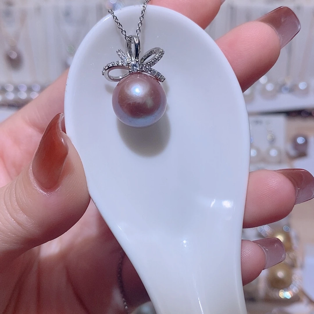 未镶嵌淡水珍珠吊坠(赠链)w13