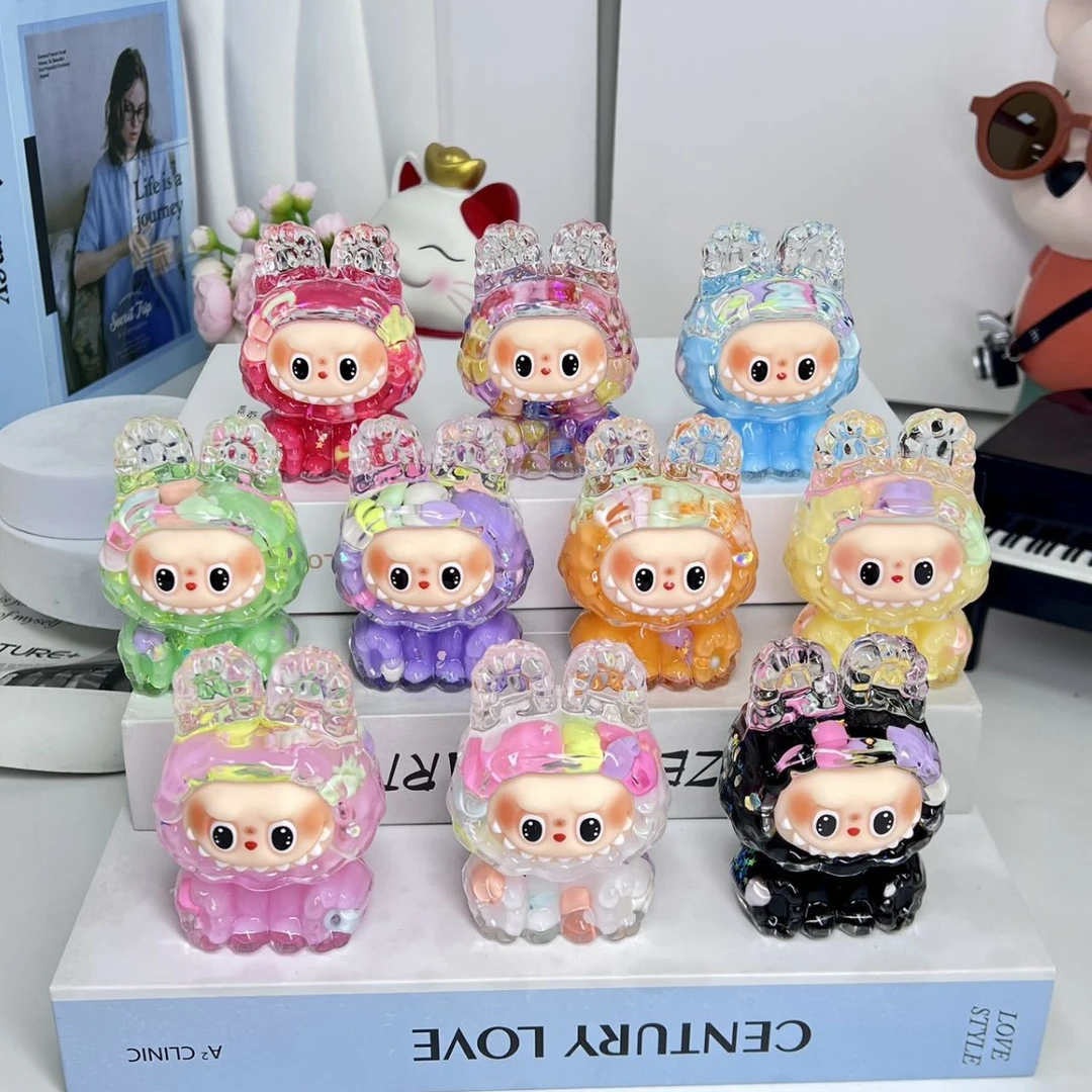 流沙拉布布创意手办装饰品拉布布玩偶拉布布公仔盲盒labubu新款