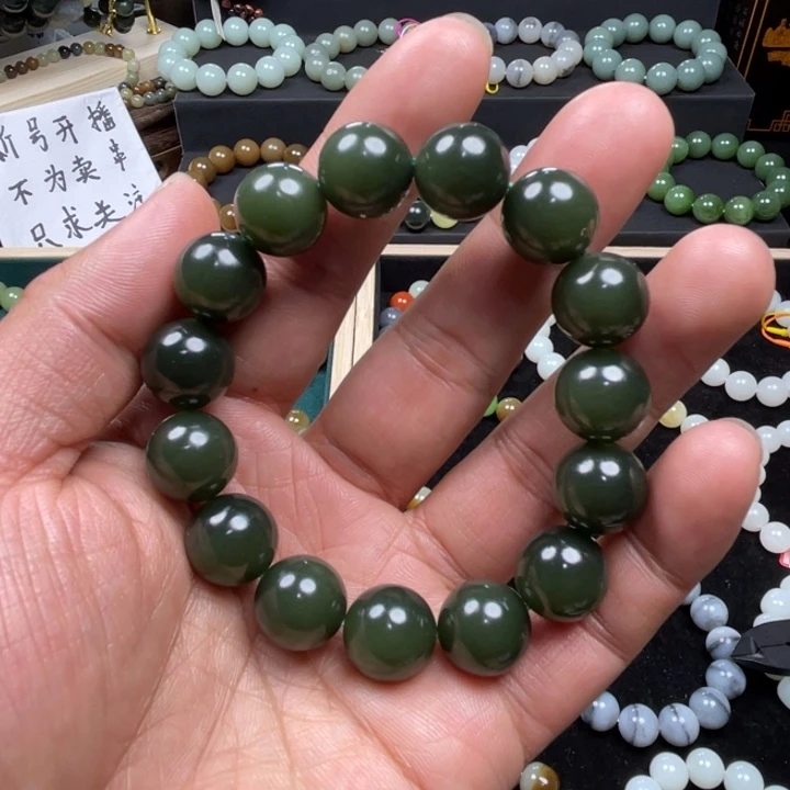 和田玉手串未镶嵌