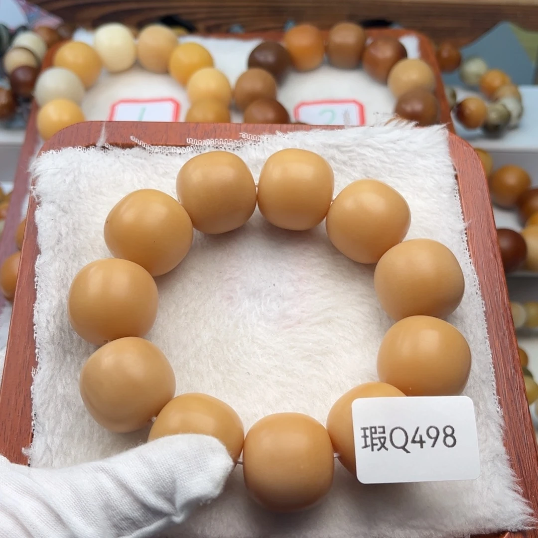 菩提根/象牙果吊坠Z****嘢瑕Q498桶珠24mm一串