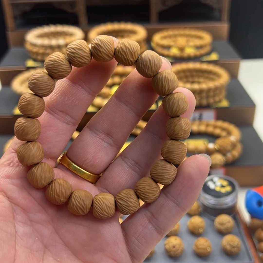 猴头核桃手串微瑕云锦30号