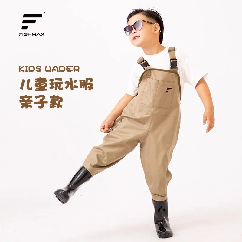 蜚名透气轻薄涉水裤夏季背带连体玩水捞鱼捕鱼赶海下水裤雨裤水鞋