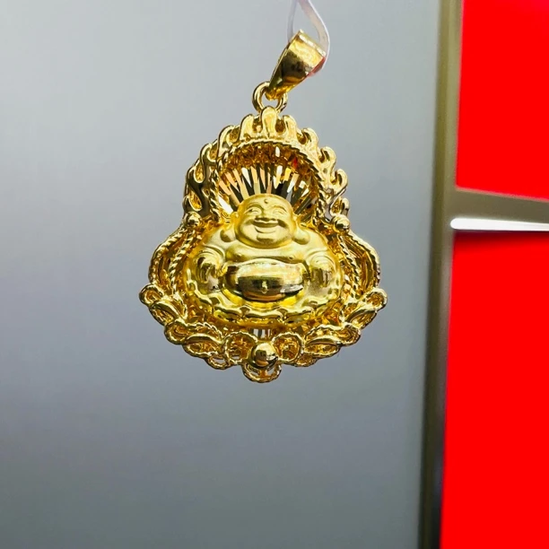 【莹莹专享】足金999 火焰佛 GP  3.84 纳金添福