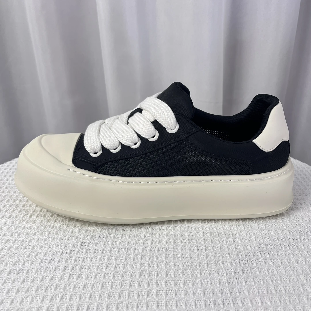 男鞋夏季透气厚底轻便饼干鞋男款板鞋新款百搭冰丝布休闲鞋26030