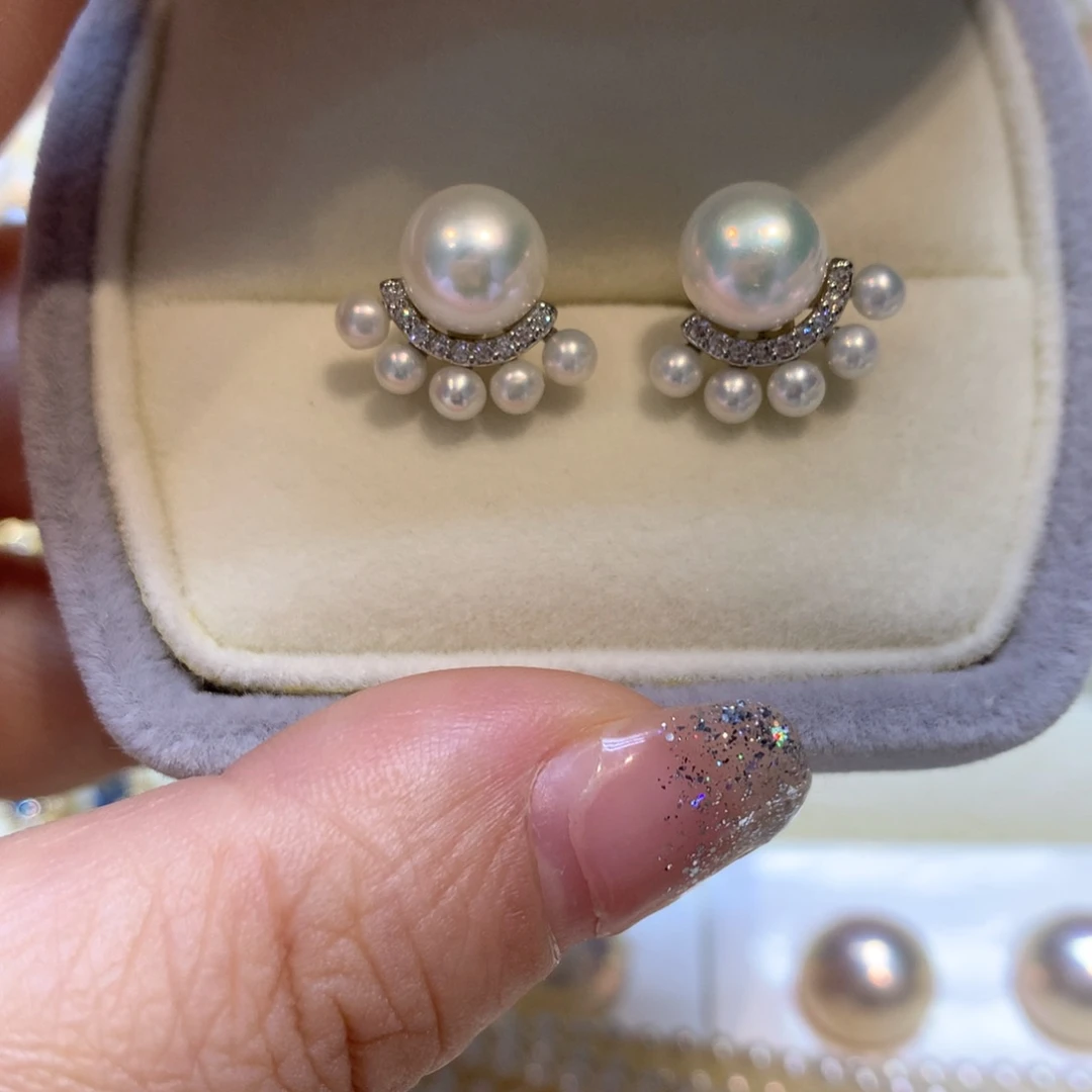 未镶嵌淡水珍珠耳饰