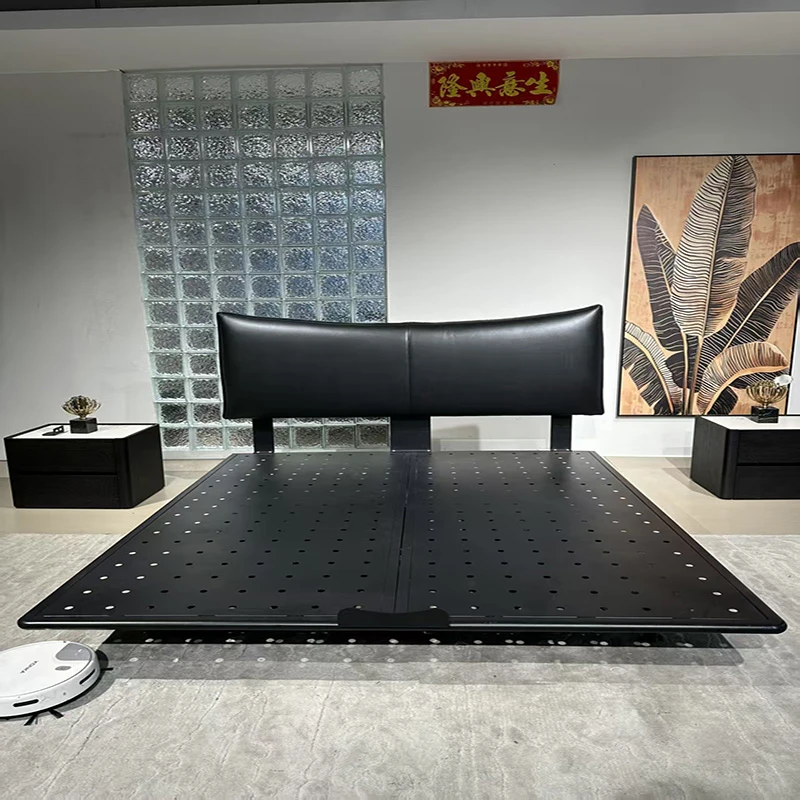 连姐家具【极薄小香床】极薄床头别野创意意式极简轻奢悬浮床主卧床