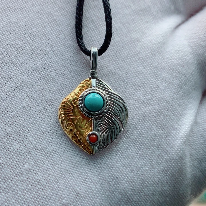 绿松石银S925镶嵌配饰