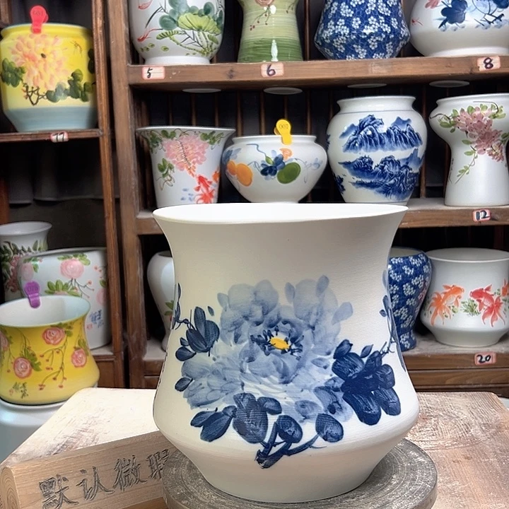 陶小蛮腰兰兰牡丹 陶瓷陶瓷陶瓷