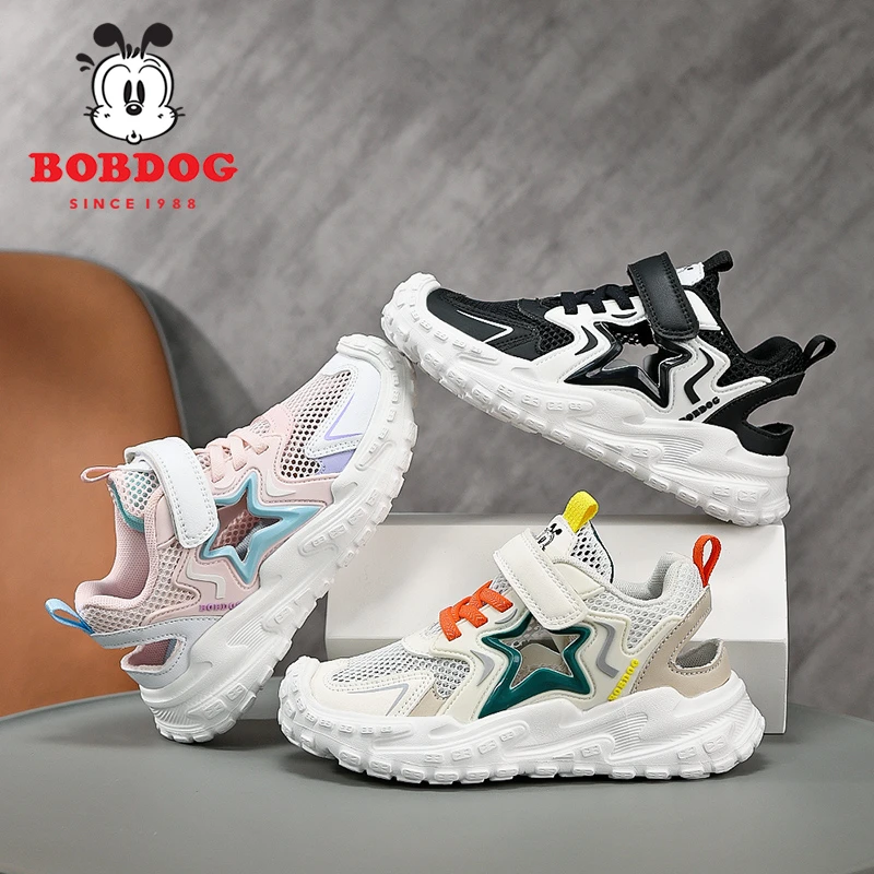巴布豆2025夏季透气休闲鞋女男运动风运动鞋透气防滑休闲风防滑