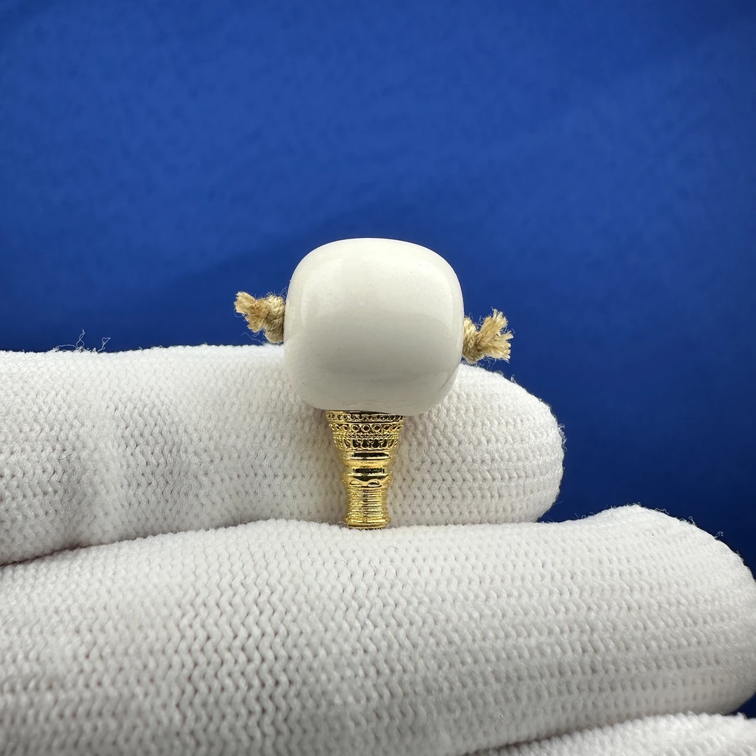 G1664天然猛犸 藏式分体三通15*24mm一物一图 假一罚十