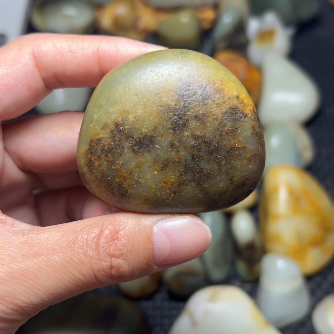 和田玉未镶嵌挂件23