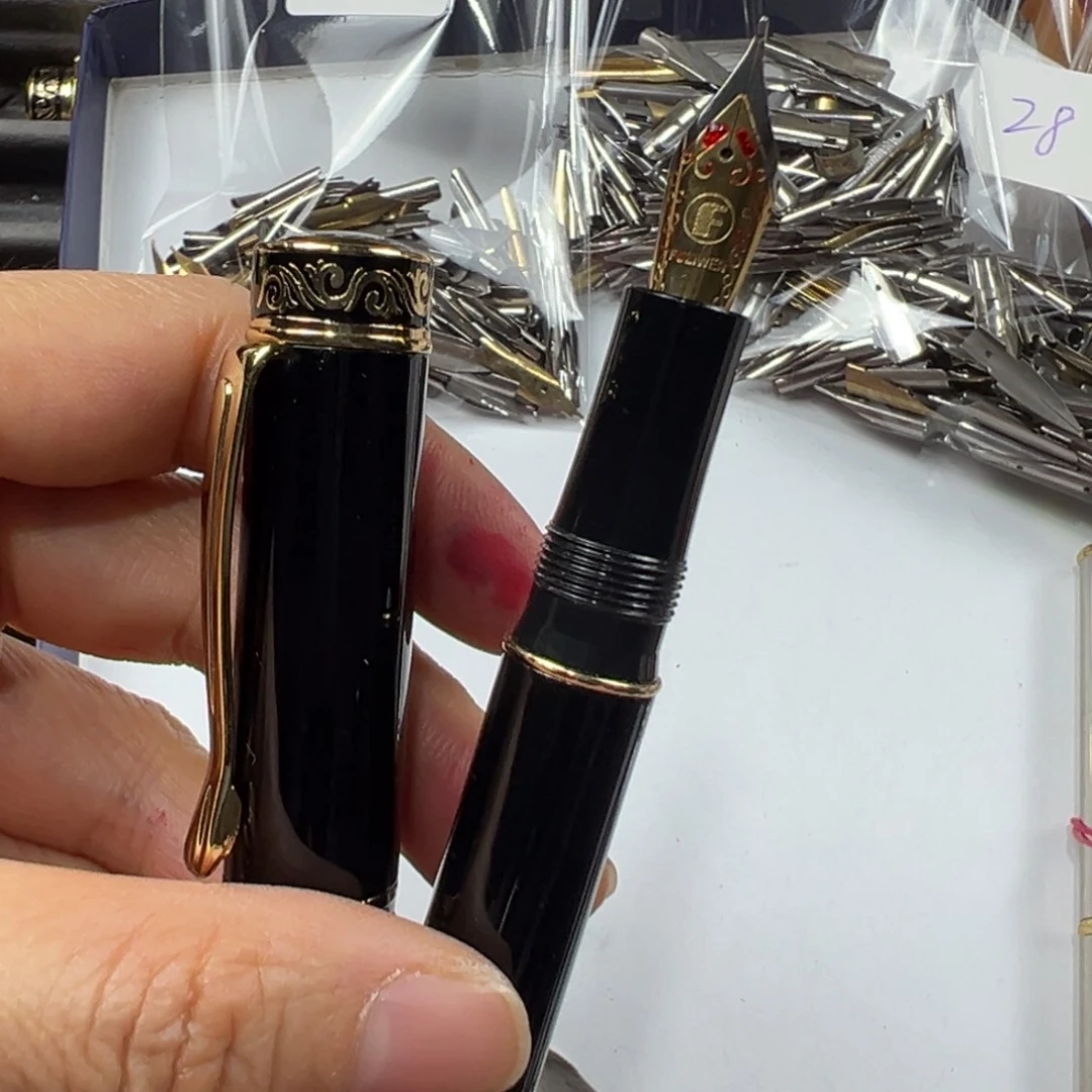 便携式富利文2085黑色全铜旋帽35长刀笔尖