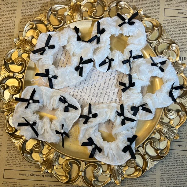 【Diy手工发圈】高定手工发饰创意粘贴挂件diy配件材料