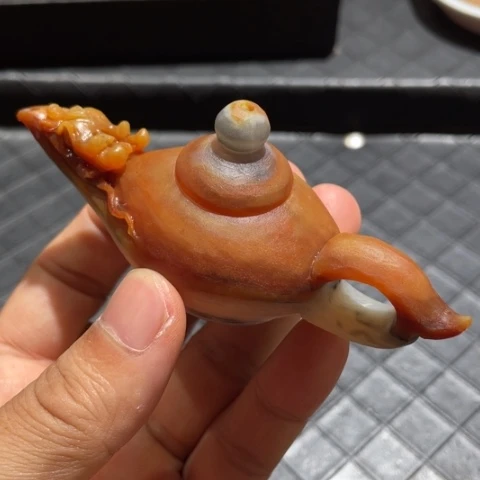 【闪购商品】未镶嵌石英质玉（黄龙玉）套链