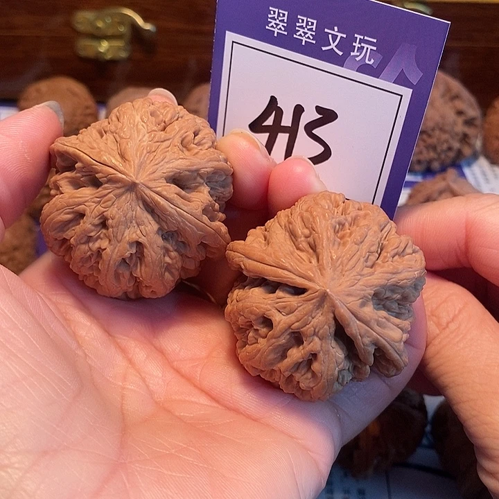文玩核桃把件413号全品官帽4.5